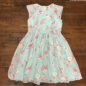 Oshkosh B'gosh Toddler Girls Floral Dress Size 14 NEW Ruffle